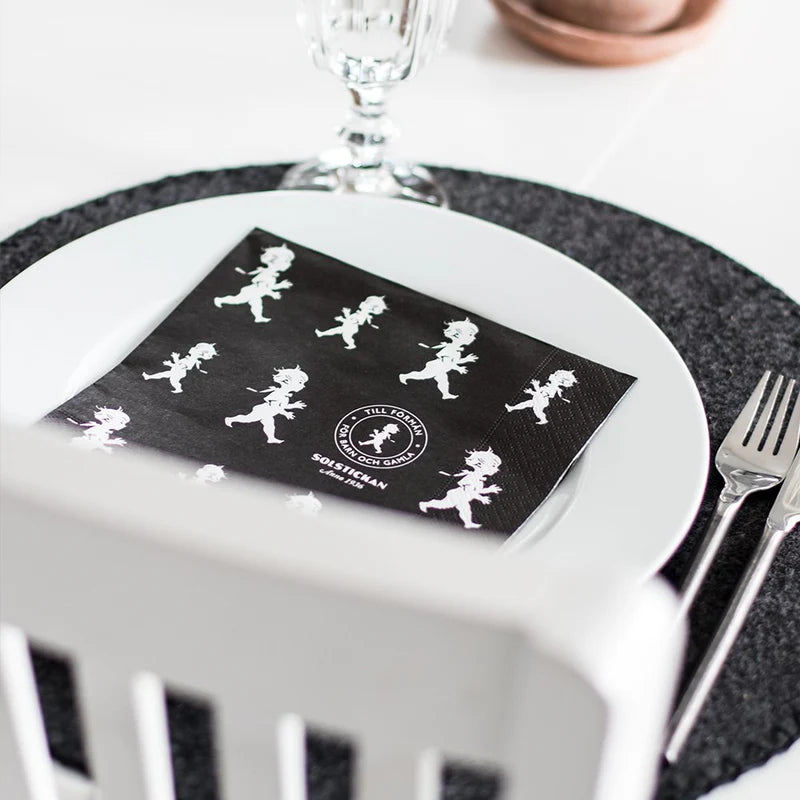 Servetter - Svart