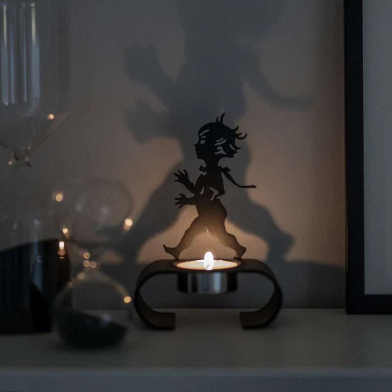 Värmeljushållare Silhuett - Svart