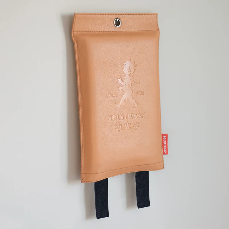 Brandfilt - Ljust läder