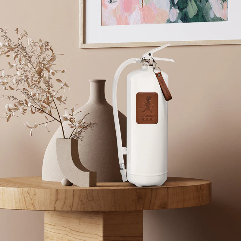 Brandsläckare 6 kg - Mörkbrunt läder