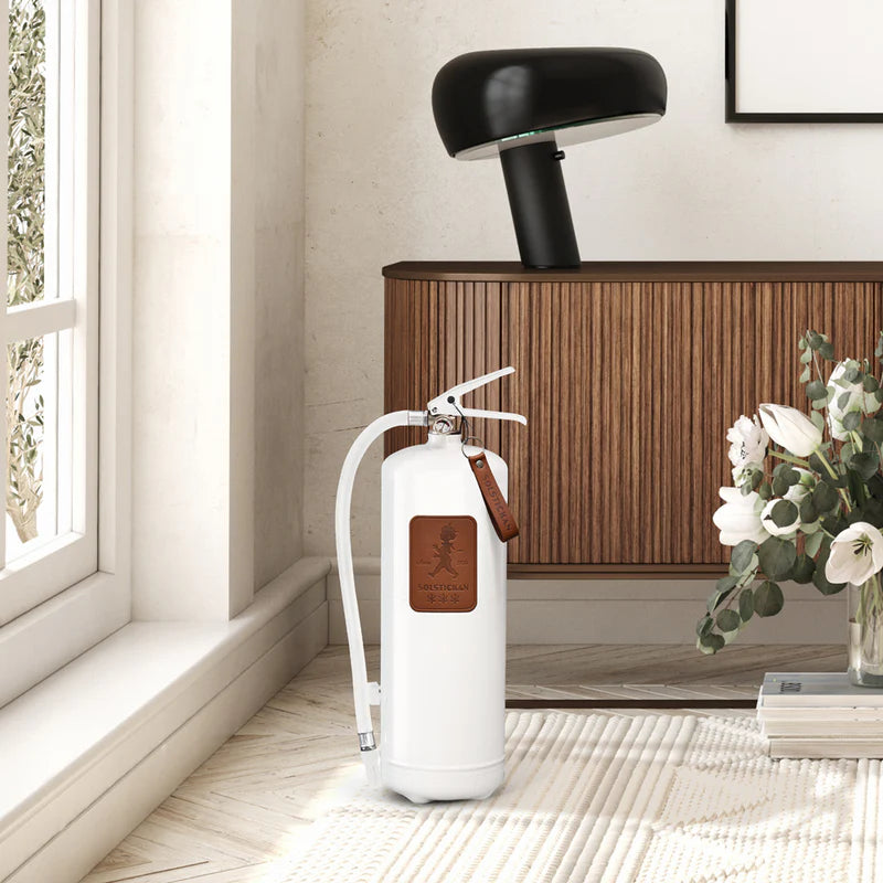 Brandsläckare 6 kg - Mörkbrunt läder