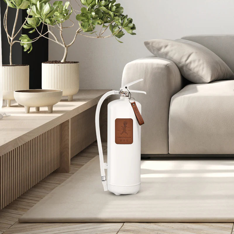 Brandsläckare 6 kg - Mörkbrunt läder