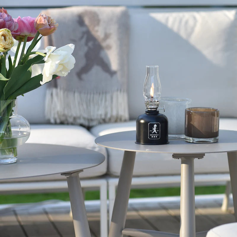 Fotogenlampa – Svart / Silver