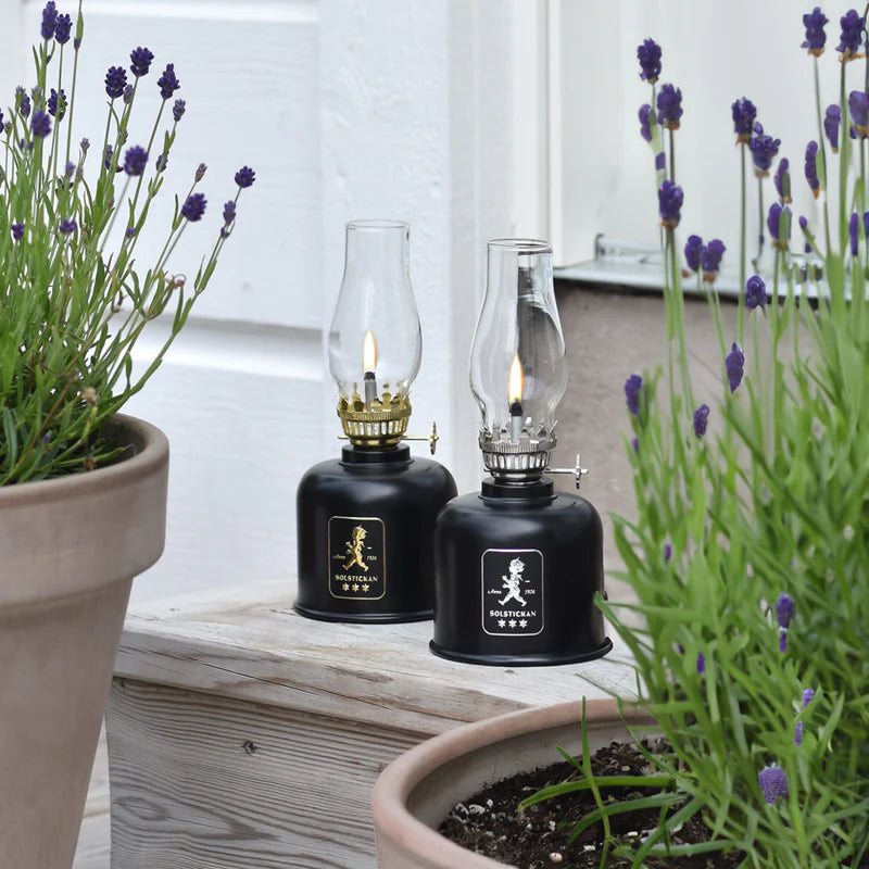 Fotogenlampa – Svart / Silver