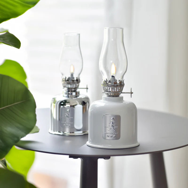 Fotogenlampa – Vit / Silver