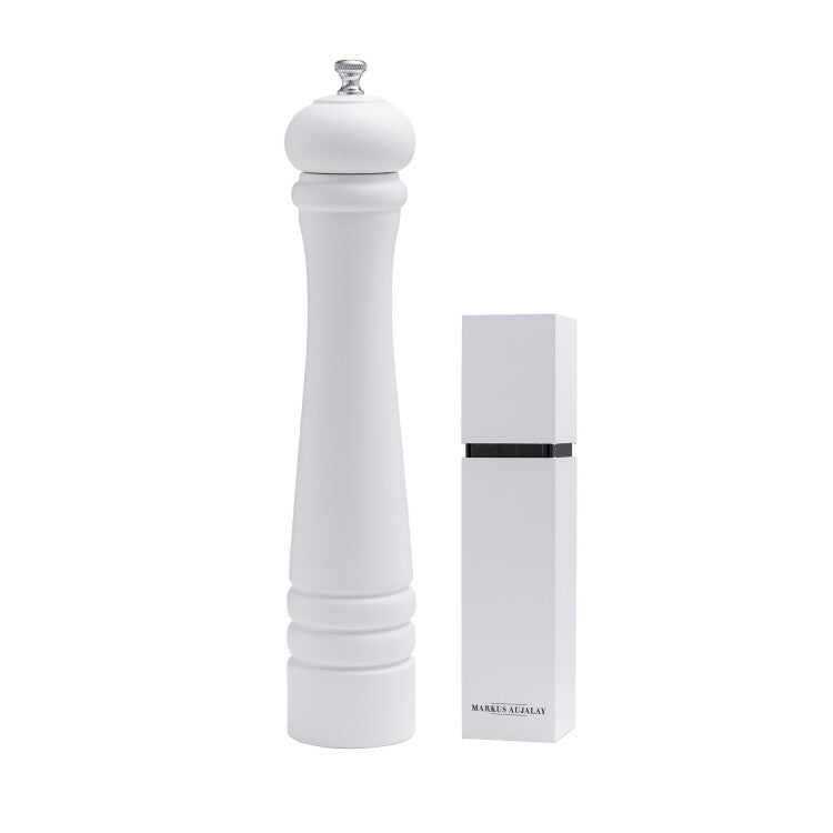 Markus Aujalays saltkvarn 32cm vit