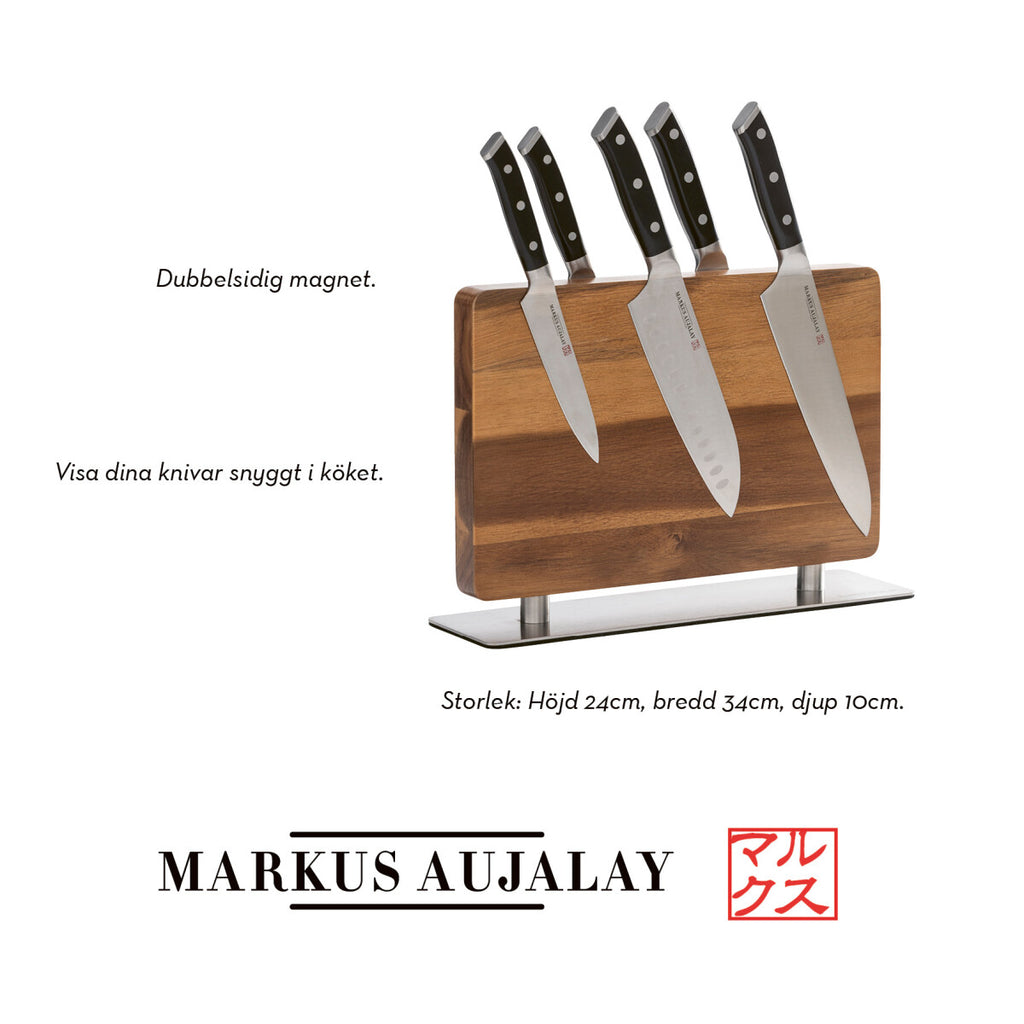 Markus Aujalays knivblock med magnet