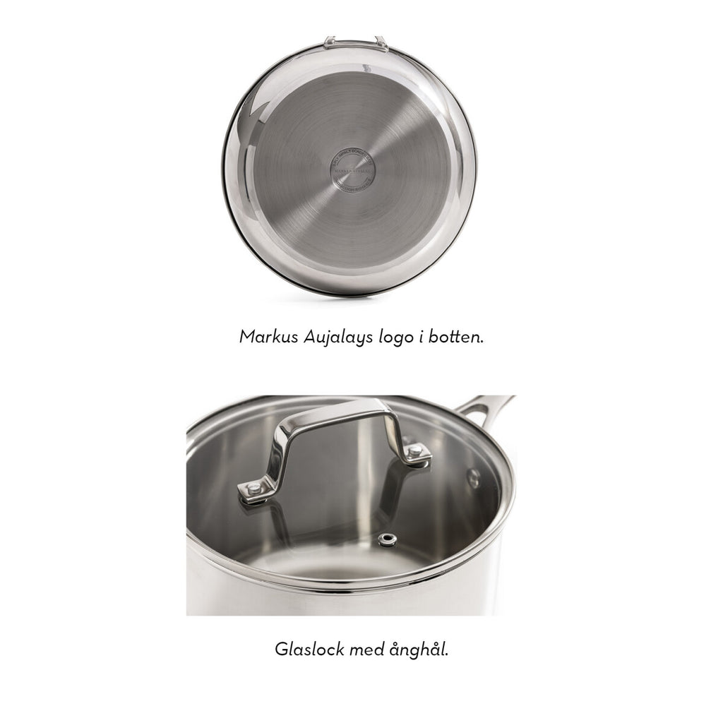 Markus classic gryta 2,8 l med glaslock