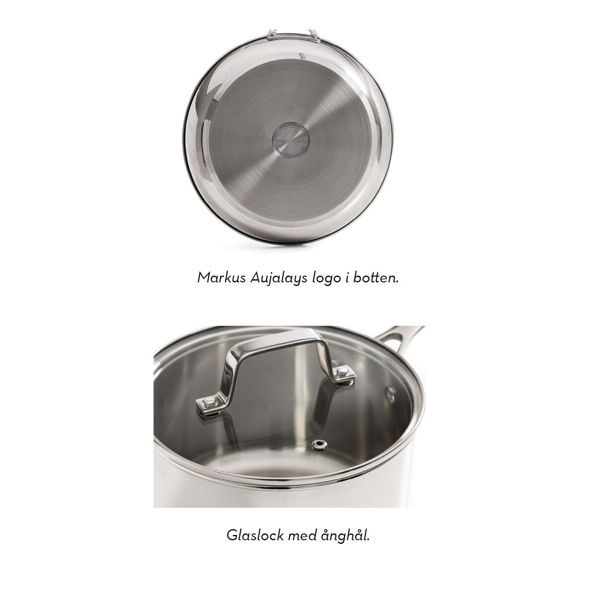 Markus gryta classic 4,7 l med glaslock