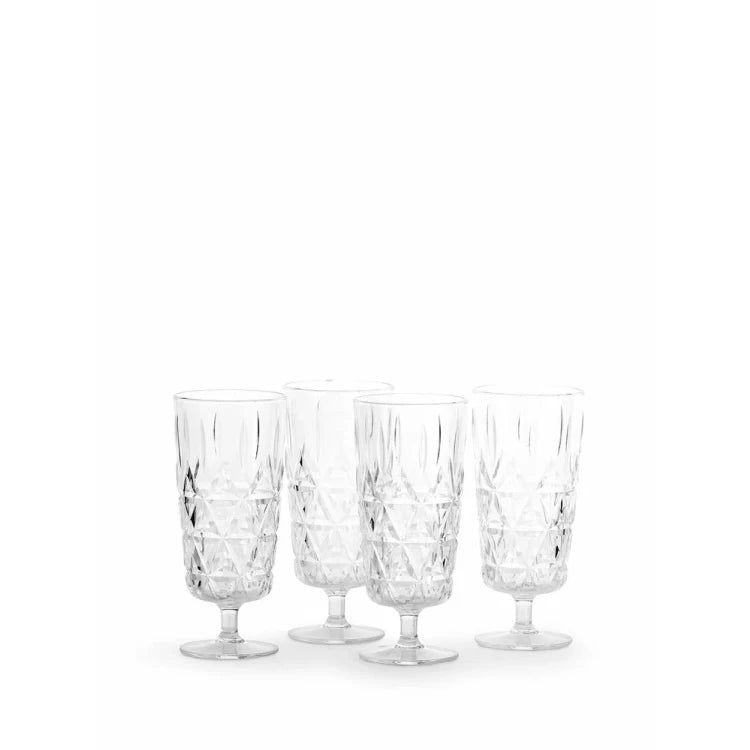 Picknick Juni glas hög, 4-pack