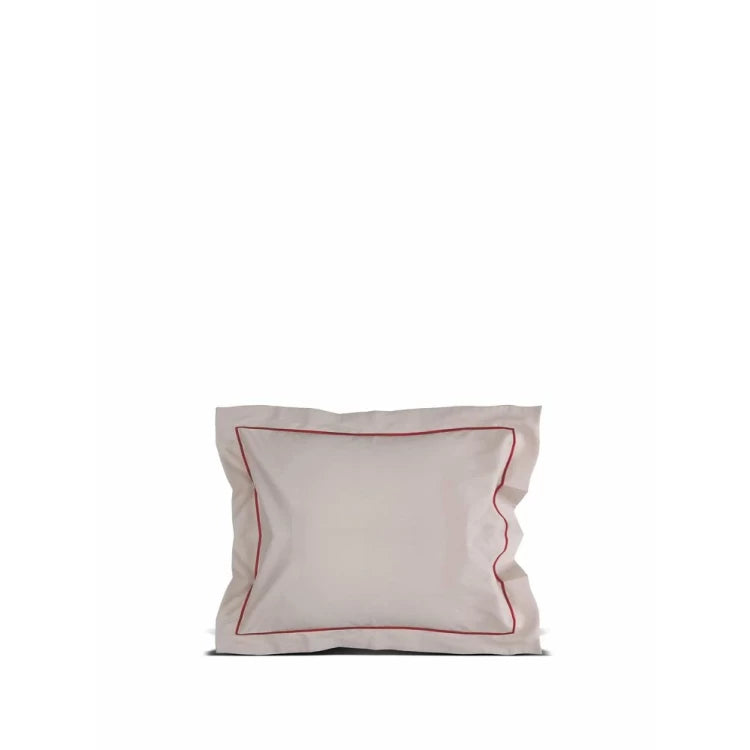 Carl örngott Beige/vinröd