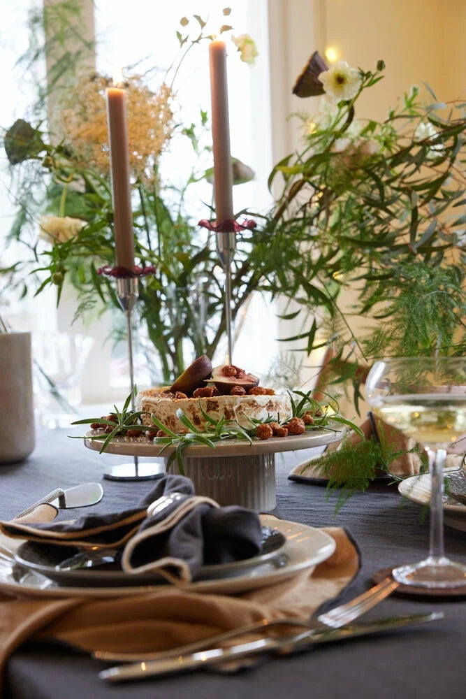 Viva ljusmanschett, 2-pack Vinröd