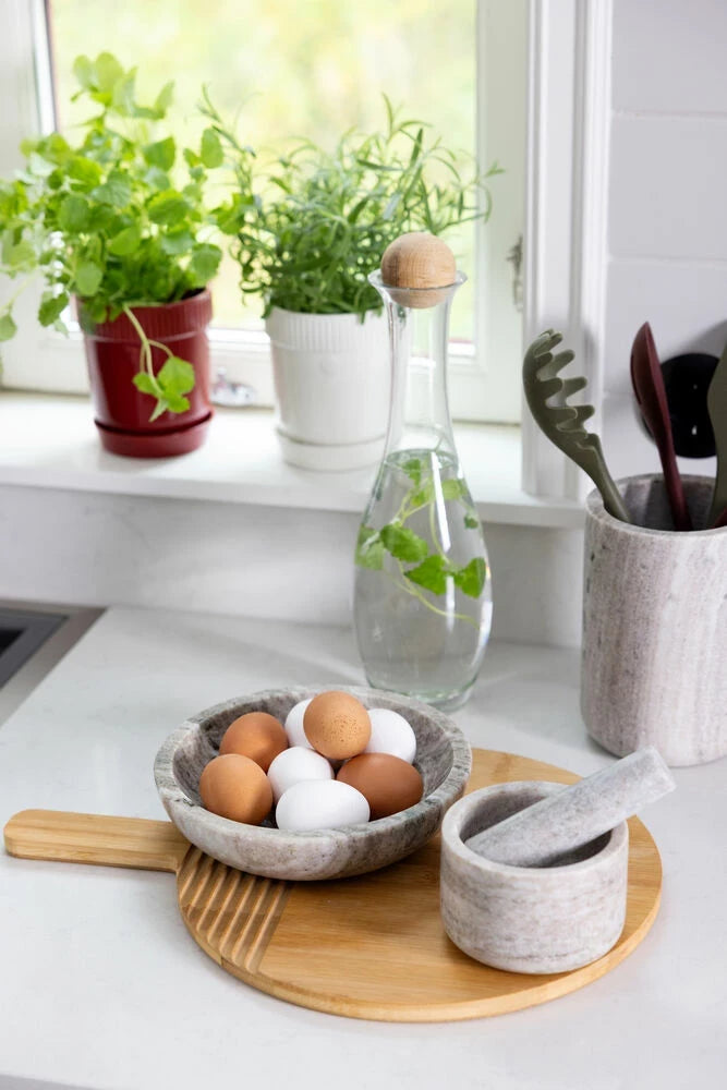 Nature skärbräda rund