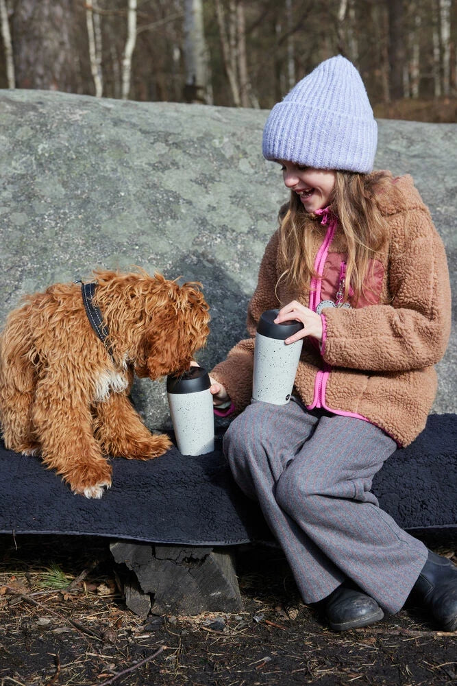 Pläd/sittunderlag Svart