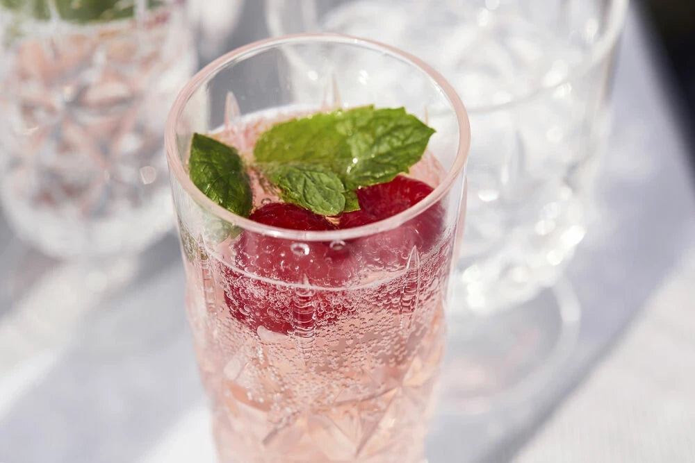 Picknick Juni glas hög, 4-pack