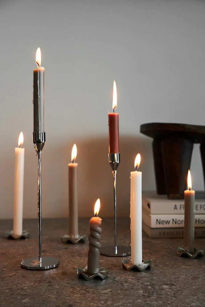 Siri ljusstake liten Silver