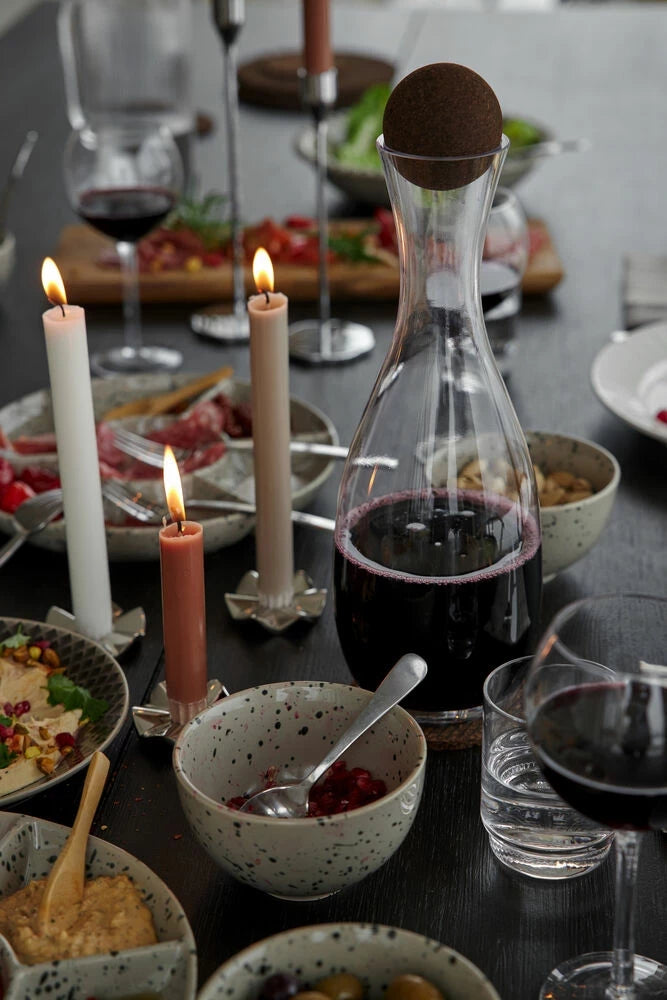 Nature karaff med mörkbrun korkkula