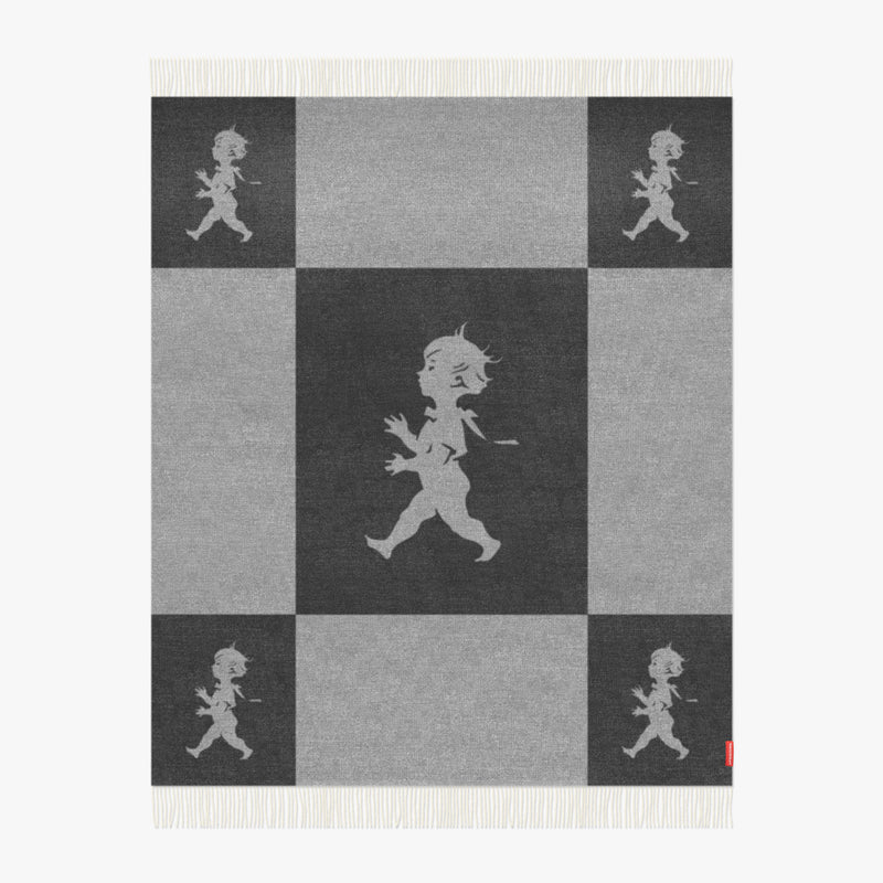 Pläd - Antracitgrå