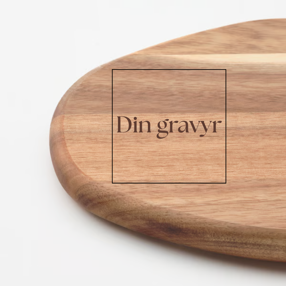 Skärbräda i akacia - gåvoronline