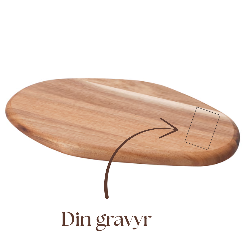 Skärbräda i akacia - gåvoronline