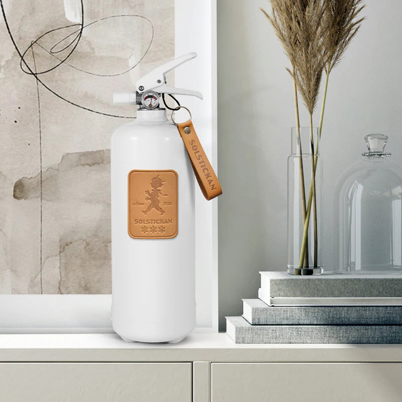 Brandsläckare 2 kg - Ljusbrunt läder