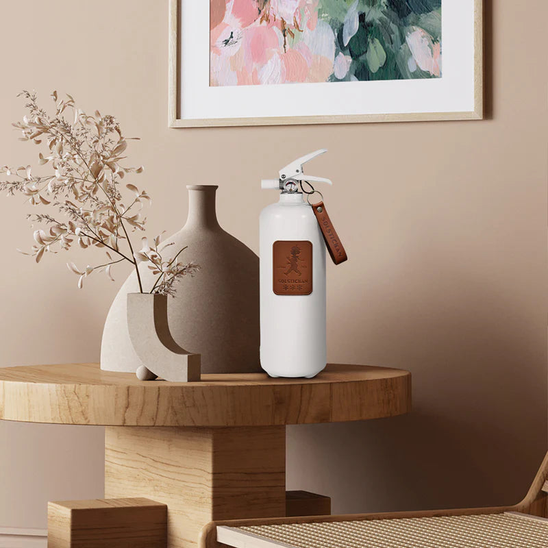 Brandsläckare 2 kg - Mörkbrunt läder