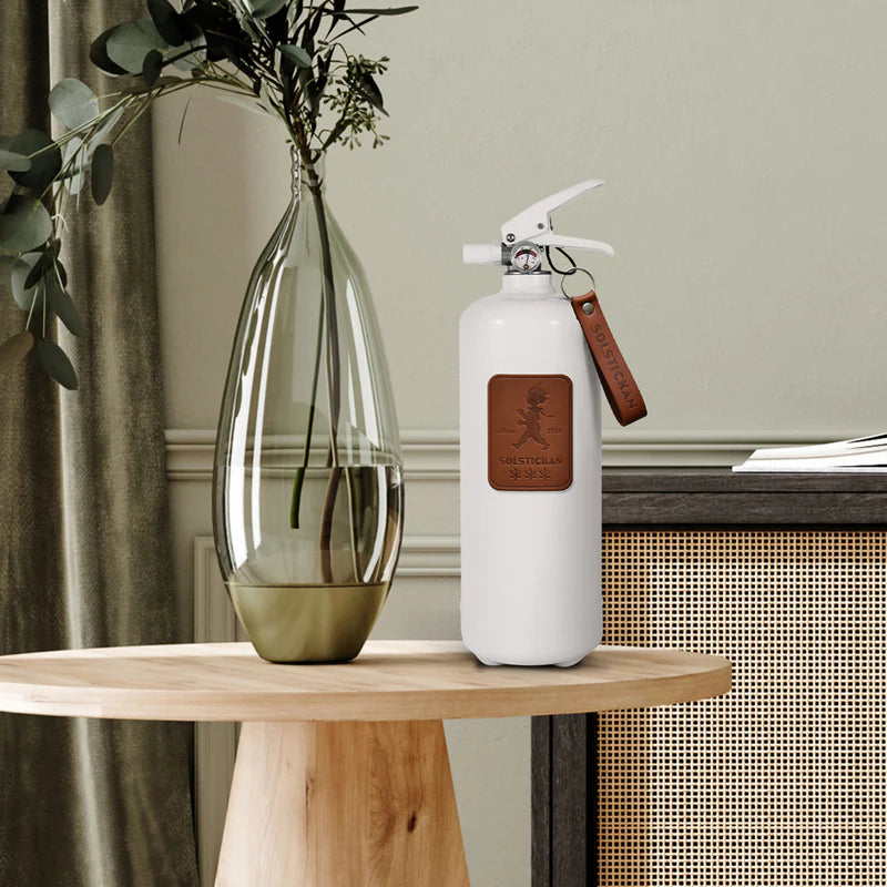 Brandsläckare 2 kg - Mörkbrunt läder