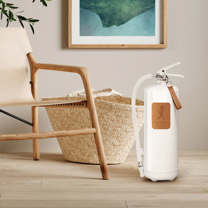 Brandsläckare 6 kg - Ljusbrunt läder