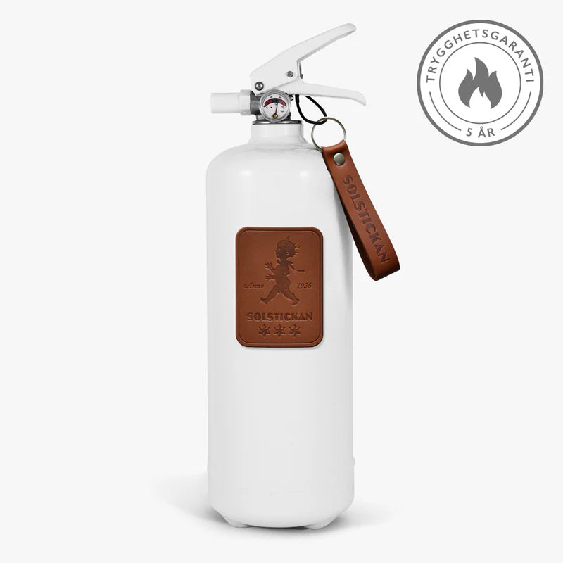 Brandsläckare 2 kg - Mörkbrunt läder