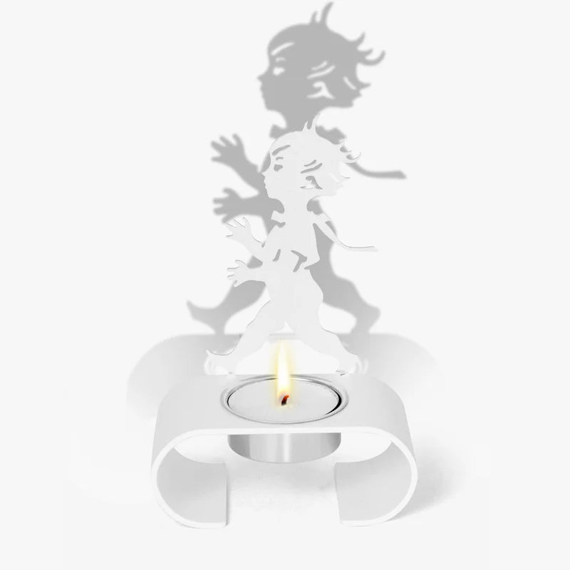 Värmeljushållare Silhuett - Vit