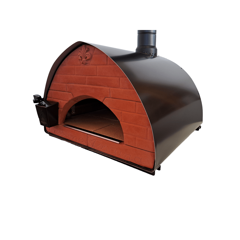 Pizzaparty multifuel ved och gas pizzaugn Bollore 70×70 med Saputo Biscotto