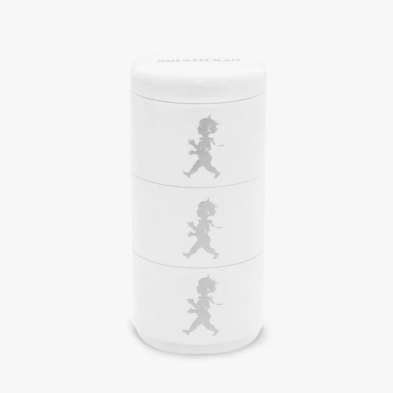 Tredelad Förvaringsburk - Vit