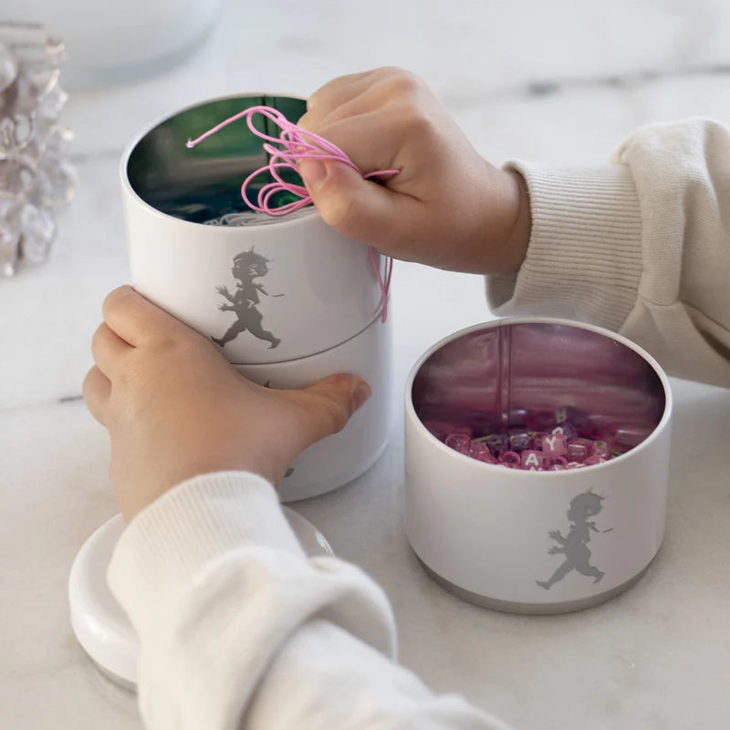 Tredelad Förvaringsburk - Vit