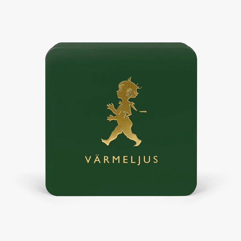 Värmeljuslåda - Grön/Guld